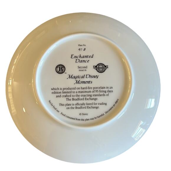 Disney Bradford Exchange Vintage Enchanted Dance 2nd in Magical Disney Moments - Picture 3 of 4